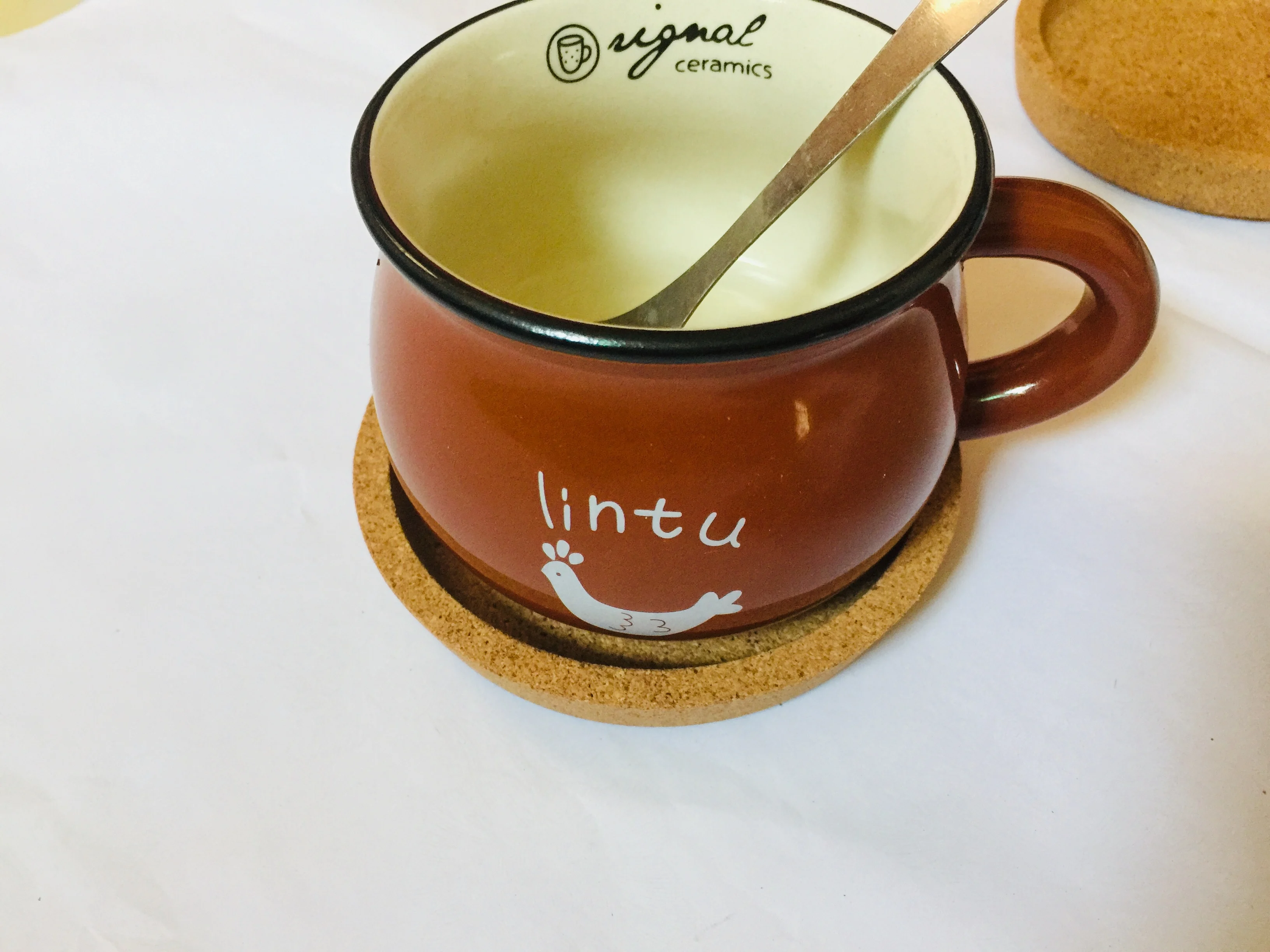 Hot sale coffee cup coaster teacup mop anti-scalding wooden cup mat handmade Fluted wooden coasters