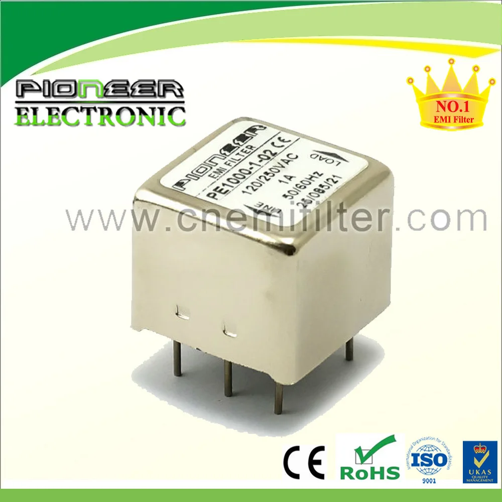 1 а 085/21 В переменного тока HPF25/pcb din рейка крепление EMI фильтры PE1000