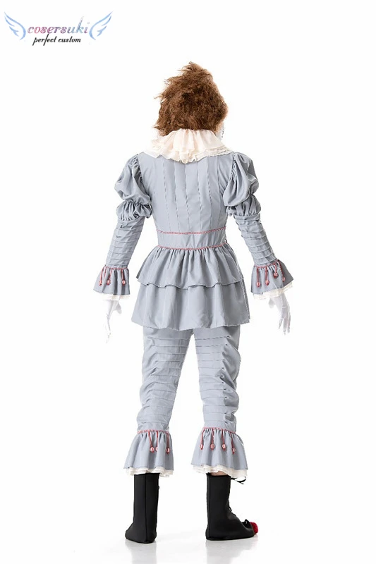 Хэллоуин клоун ужас кровавый для выступлений на сцене в офис, на вечеринку, страшные костюмы для Хэллоуина amazon (клоун обратно в темное время суток)