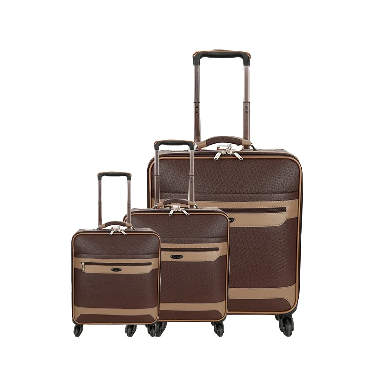 High Quality 20 Inch Travel Suitcase Hand Brown Luggage Bag For Men Women