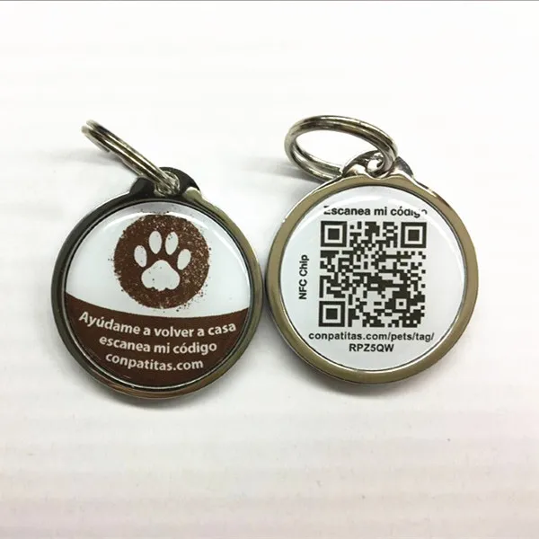  Программируемая NFC-метка для собак с уникальным QR-кодом и разным идентификационным номером идентификации домашних