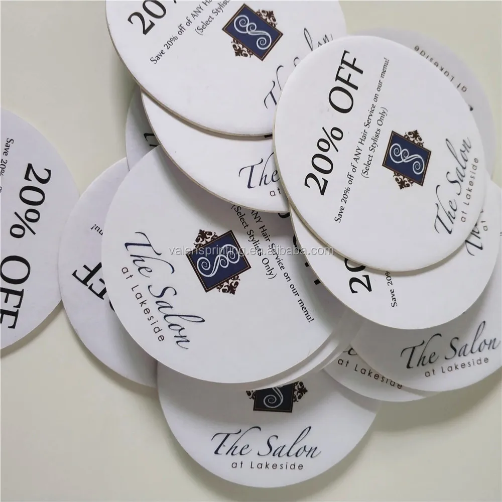 2mm Absorbent Paper Coaster