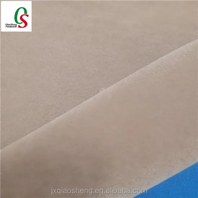 Nonwoven technics flock velvet fabric for shoes material