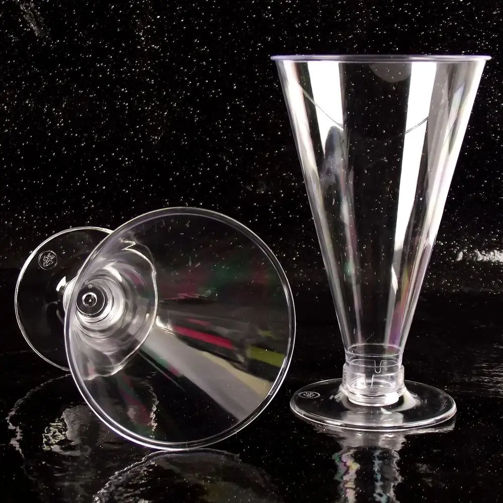 BPA Free Disposable Clear Plastic Goblet Cups