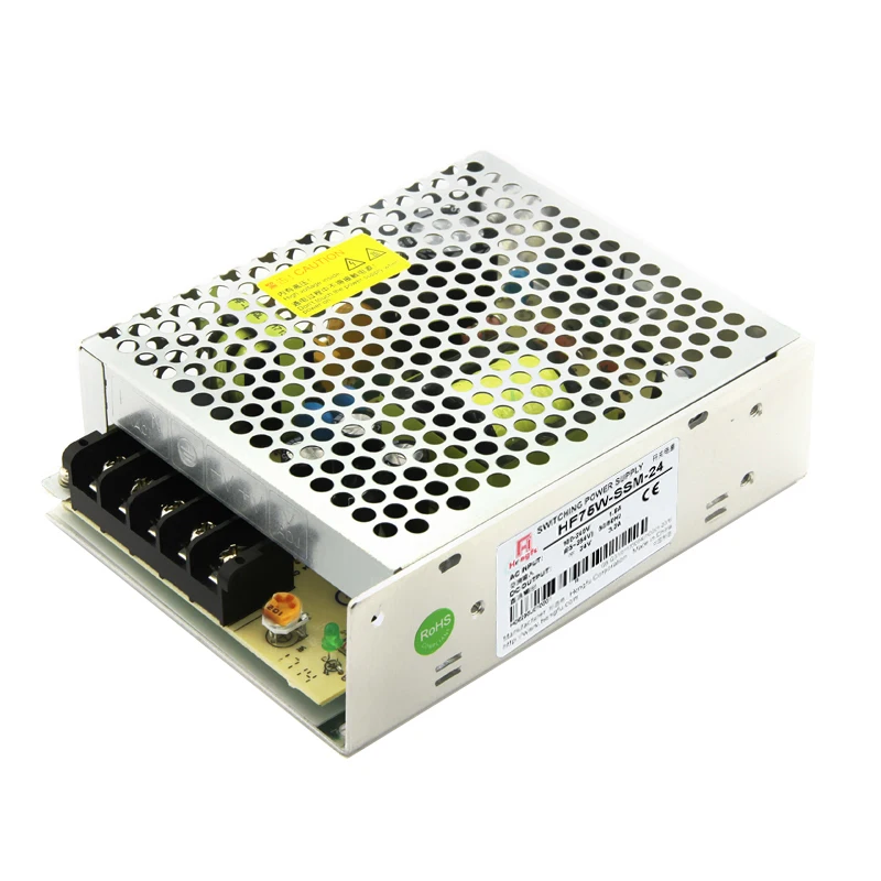 24V 3.2A HF75W-SSM-24 Hengfu SMPS single output AC DC slim CE switching power supply