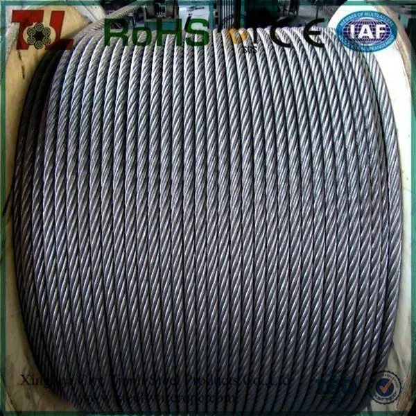 304 7x7 нержавеющей стального троса