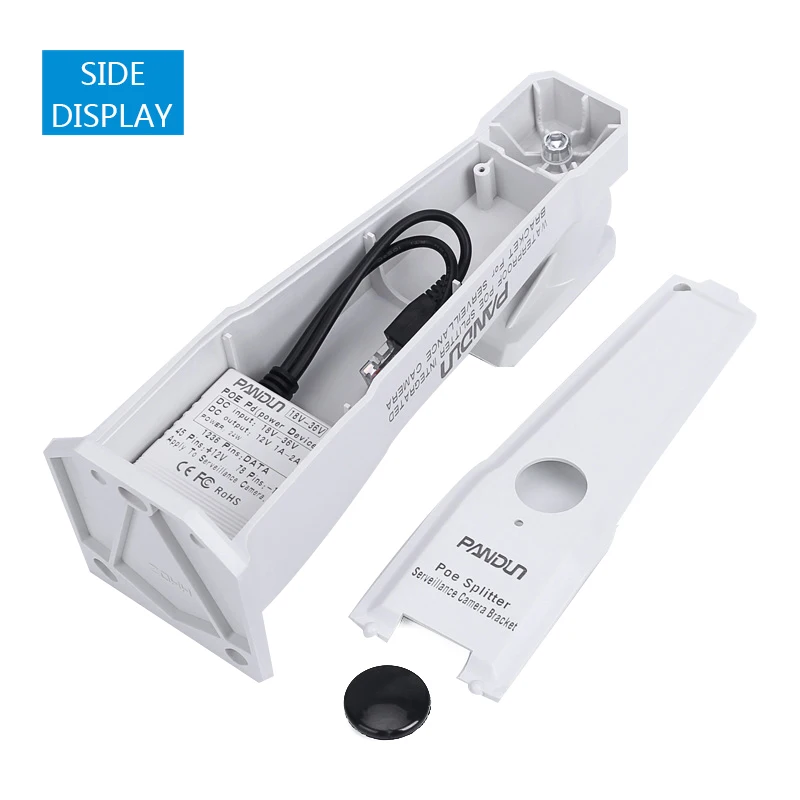 CCTV Camera  one-piece Bracket POE Splitter power supply and bracket waterproof boxtype standard48V for Ceiling or Wall Mounting