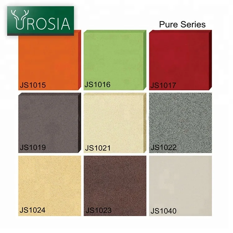 Low Price Artificial Composite Red Granite Quartz Stone Countertop Slab For Kitchens