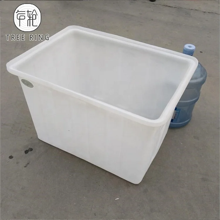 Изготовленный На Заказ экономичный Прямоугольный Открытый верхний Конический пластиковый резервуар для воды 120 л