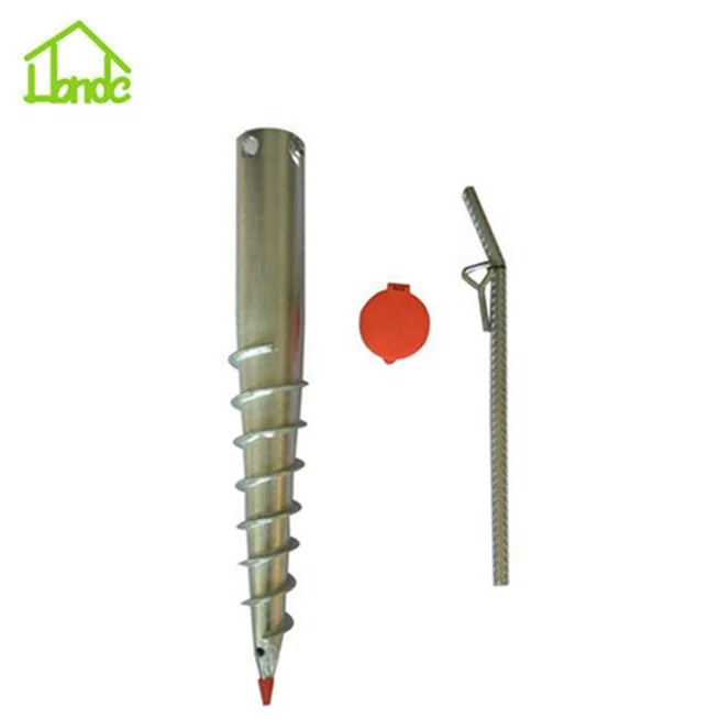 Metal galvanized ground screw anchor for foundation from China factory