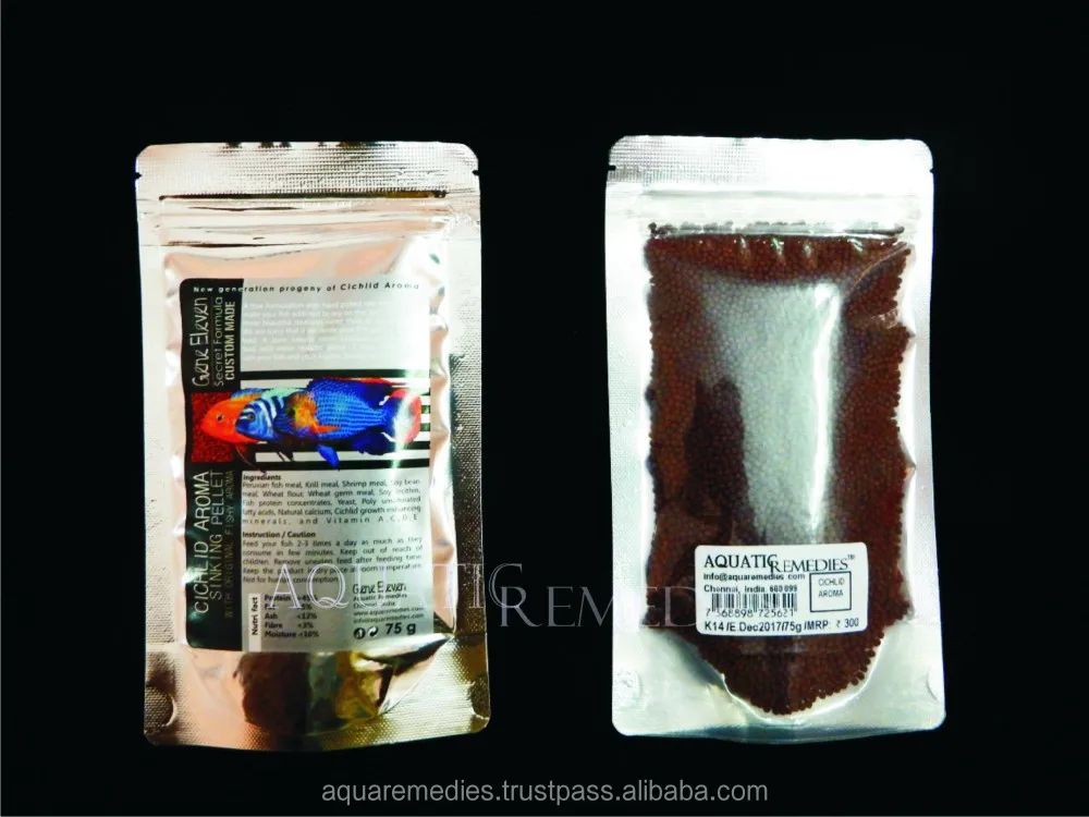 Ароматонущие гранулы CICHLID для рыбы с оригинальным ароматом доступны индивидуальные этикетки