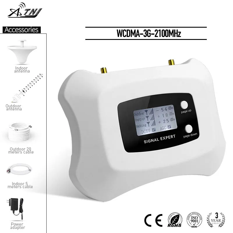  ATNJ китайский простой в установке wcdma 2100 МГц Ретранслятор 3G AS-W3 Усилитель мобильного