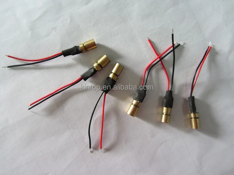 Hot Selling Mini Red 650nm 1mw 5mW  6.2x10.1mm Laser Diode Module With PCB and wire