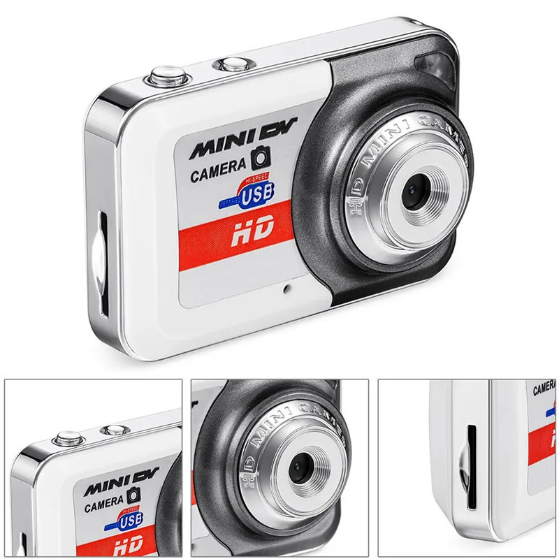 New Version Small Size X6 Gray Mini HD Digital Camera Hot Sale Portable Ultra Mini HD Digital Camera Finger Size Digital Camera