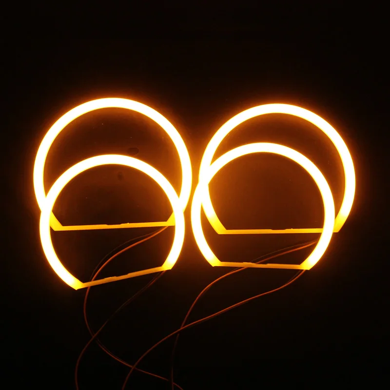 146+131MM LED Angel Eyes Halo Rings Kit for bmw e46 non projector cotton white car smd led angel eyes DRL fog lamp headlight