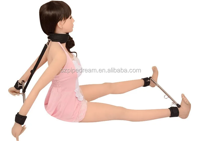 Hand Leg Cuffs Ankle Wrist Restraints Stainless Steel Pipe Bondage Harness Neck Collar Arms cuffs For Sex Games Slave Bdsm