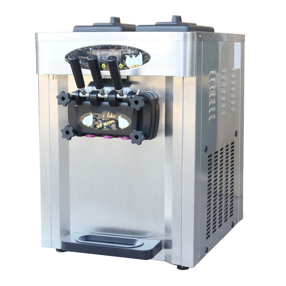 Stainless Steel Commercial machine a glace Soft and hard ice cream vending maker machine rental