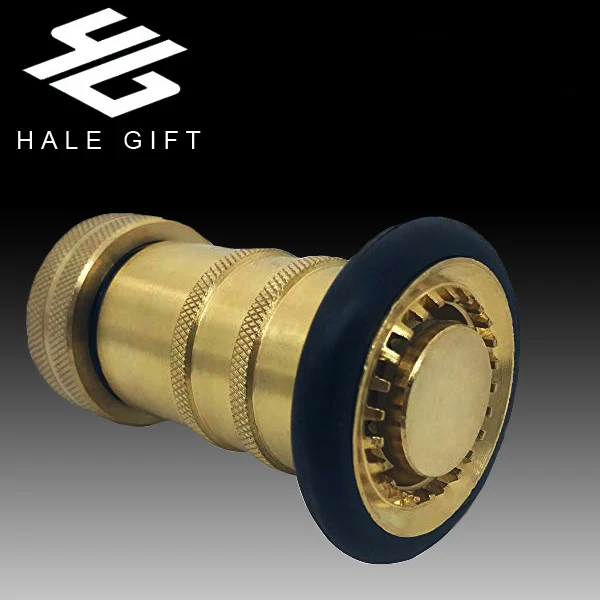 3/4 inch NPSH Fire Hose  Nozzle  Brass Fire Equipment Jet Fog Spray Nozzle