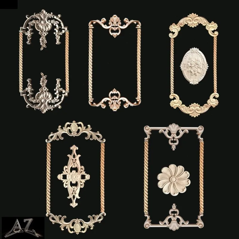 gifts and crafts carving wooden door decoration carving wood applique decorative door trim