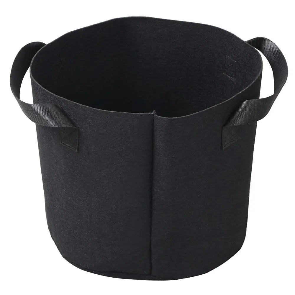 
wholesale Flower felt pot 5 gallon 7 /10 /15 /200 /400 gallon felt grow bags fabric felt planter bags for garden 