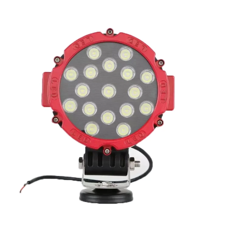 Super bright 6.3 inch 51w round led work light for Tractor led lamp 12 volt 4x4