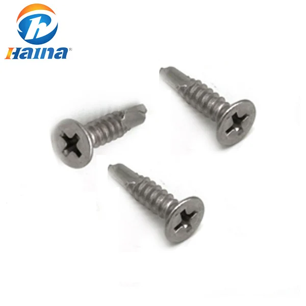 
Carbon Steel Metric Cross recessed raised countersunk self-drilling screws 