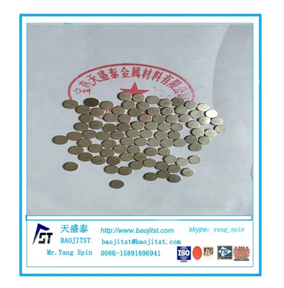 Molybdenum discs Molybdenum round sheet