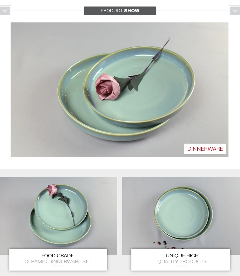 Wholesale custom made porcelain dinnerware set colorful ceramic china tableware for sale