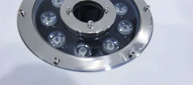 Stainless Steel 6W, 9W, 12W, 18W, 24W OEM Acceptable Colorful LED Underwater Light Led Fountain Light