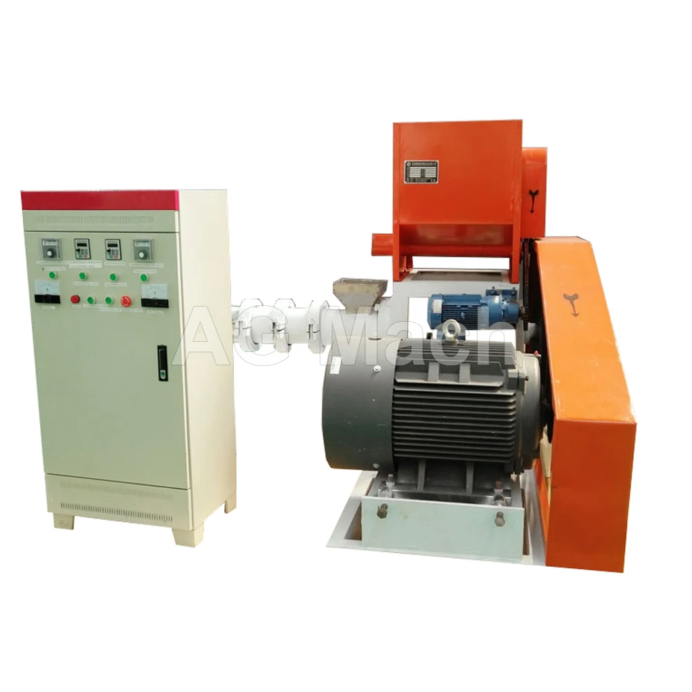 Customized Professional fish feed pellet press pellet extruder and  floating fish pellet food make machine