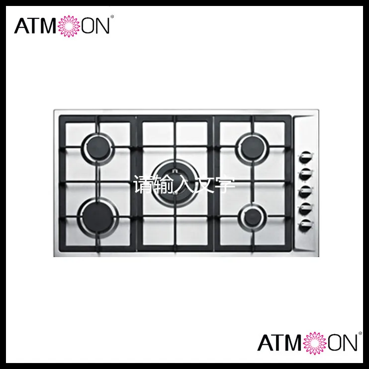 5 Burner Gas Stove Gas Cooktops Type Cast Iron Gas Stove