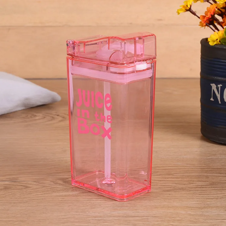 New Plastic Water Bottle Lemon Juice Milk Drinking Box