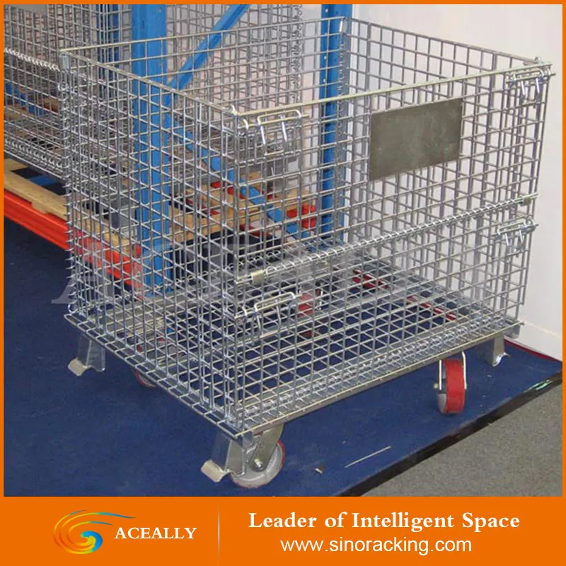 Aceally Индивидуальные Стандарт Евро Поддон Клетки для Хранения Используется в Склад