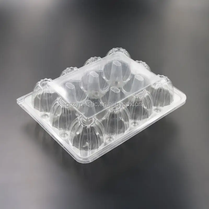 15 holes Clamshells Low Price wholesale Custom Clear Transparent Blister Plastic Egg Tray Packing tray for sale