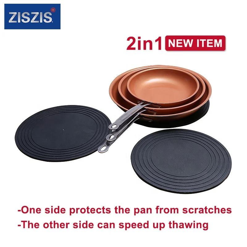 2021 Amazon Hot Sale 3 in1Round shape defrosting tray  for frozen meat kitchen accessories