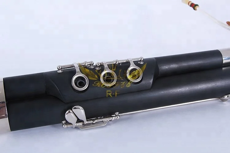 Roffee Children Nickel plated G tone ABS Ebony Powder Bassoon