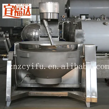 Stainless Steel  food  electric Cooking pot   Jacketed stirring cooking Kettle with  Agitator