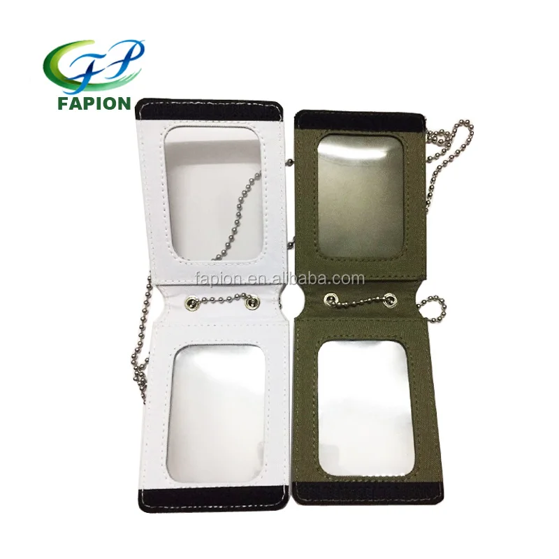 
neck id wallet double badge holder 