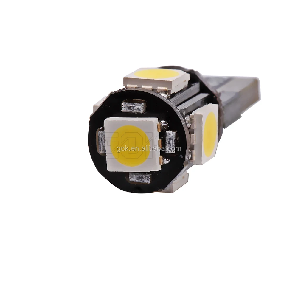 12v w5w canbus T10 5smd 5050 led car interior led roof reading light car ceiling light dome light bulb