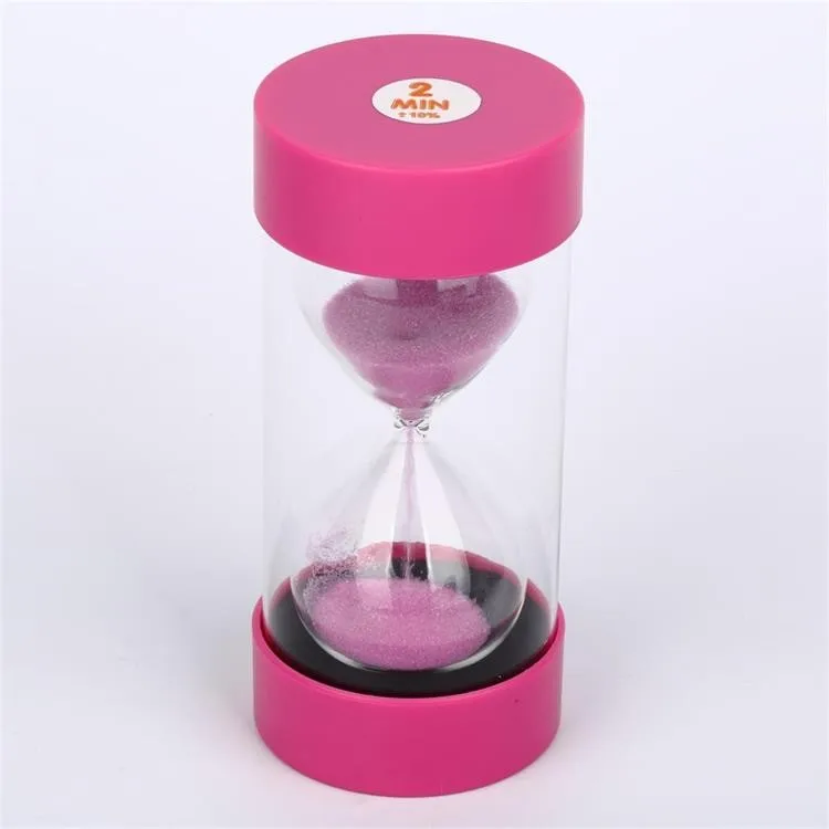 Round shape Kids board game sand time plastic hourglass