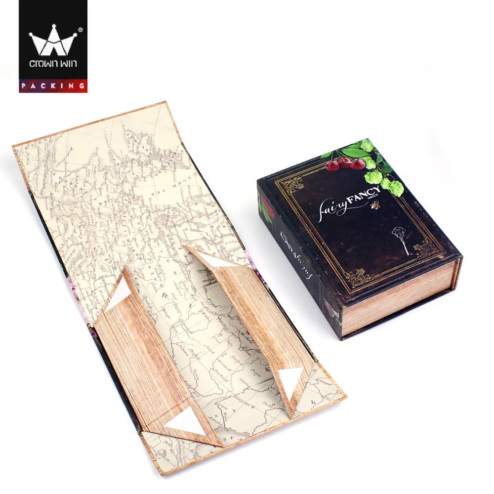 
 Магнитная складная бумажная подарочная коробка в форме книги  