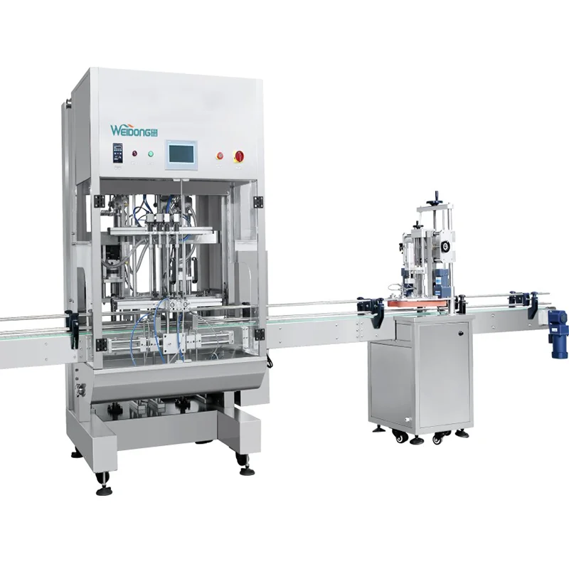 Automatic Multiple 4 6 8 10 Filling Heads Nozzles Linear Straight Line Piston Shampoo Liquid soap Cosmetic Filling Machine