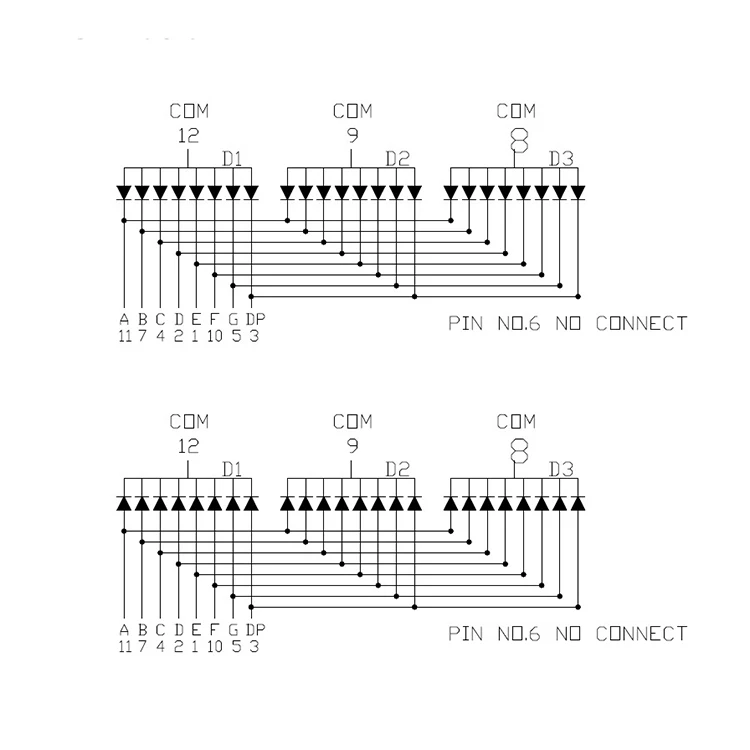 
3 digit 7 segment 0.39 inch LED digital tube manufacturer guarantees good quality and after-sales service 