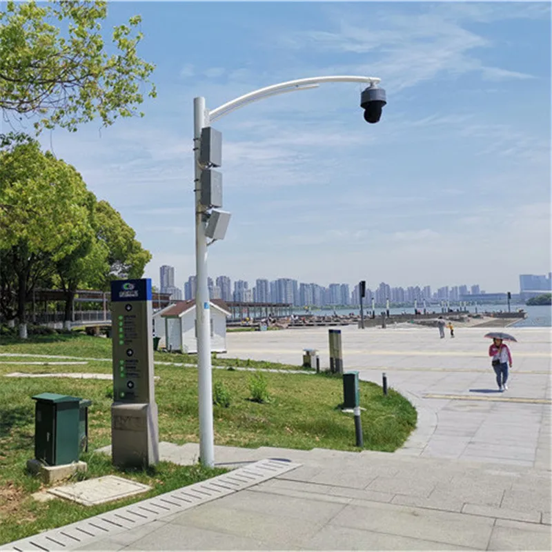 Traffic and Telescopic cctv Camera Monitor Mast Steel Pole