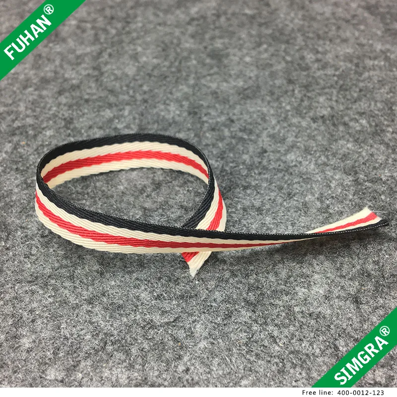 Wholesale Popular Design High Quality Woven Fabric Thick Jacquard Ribbons