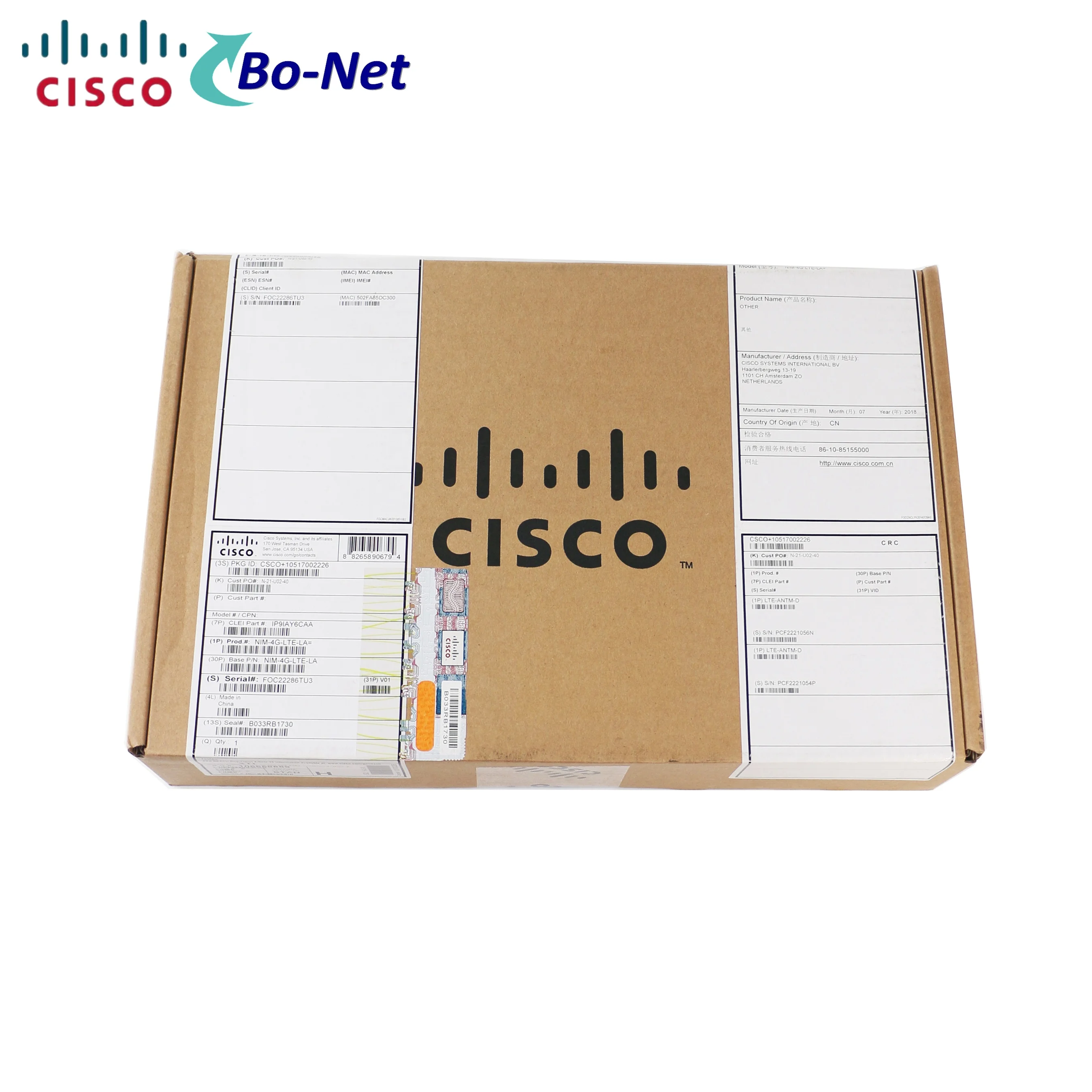 Маршрутизатор ISR серии Cisco 4000 4G LTE 2,5 модуль сетевого интерфейса NIM-4G-LTE-LA