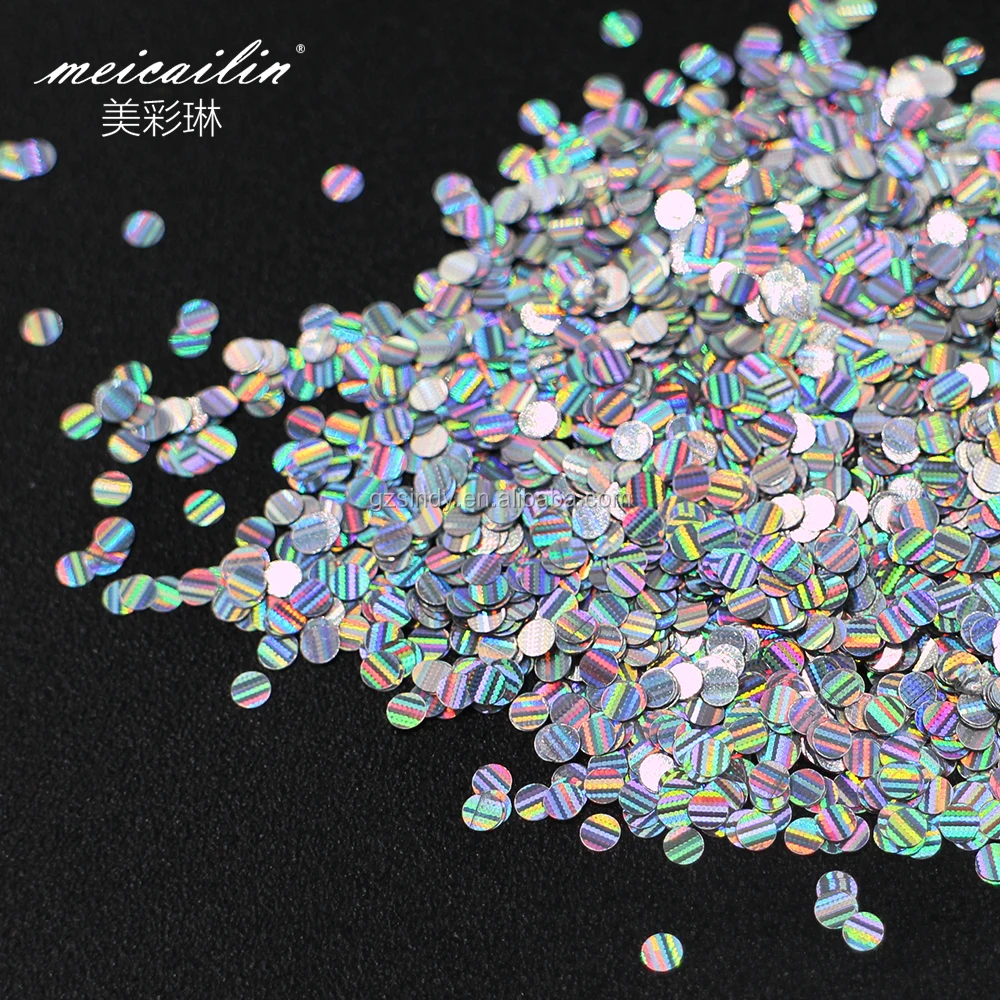 New Nail Products 1.2mm 2mm 3mm Laser Sequins Design for Nail Art Salon Beauty DIY