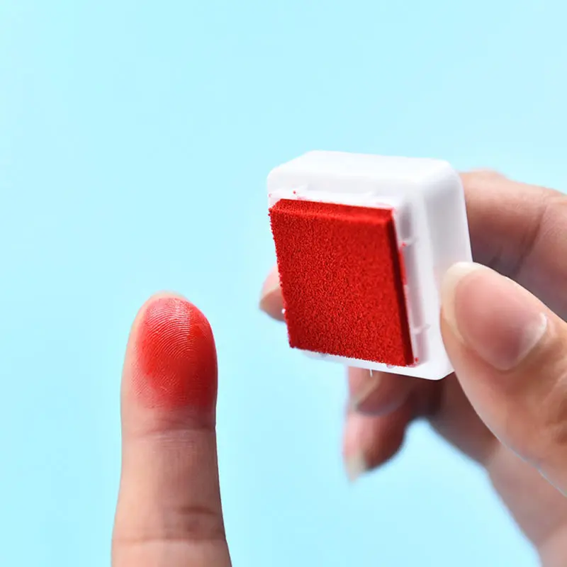 24 Colors DIY Washable Kids Foam Ink Stamp Pad Set Inkpad Fingerprint Pigment ink pad