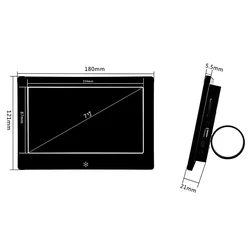10.1 Inch Lcd Display Download Free Music Picture Video Player Digital Photo Frame With Metal Case