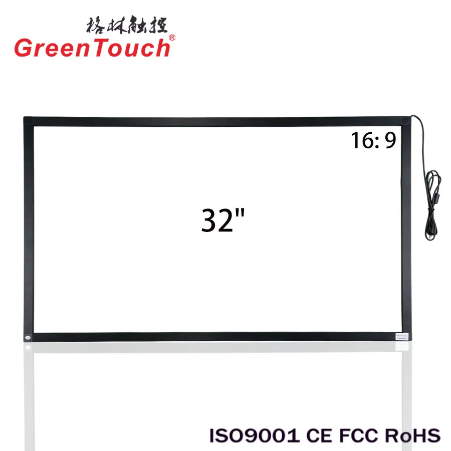 Free driver 32 Inch Multi-Touch Infrared Touch Screen panel 10 points USB IR Multi Touch frame